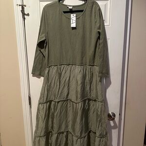 Vasna Elegant Silk Tiered Dress-New!